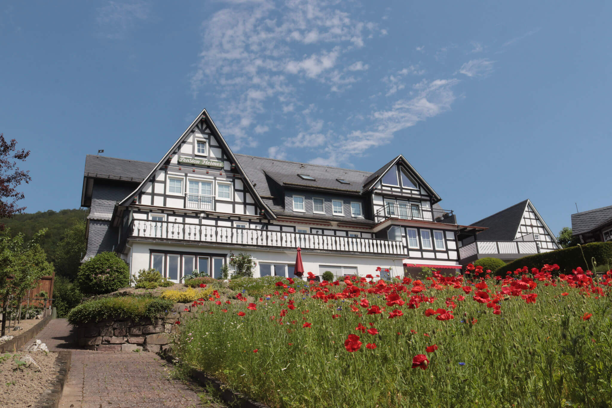 Außenansicht des Hauses der Fewos bei Rübenkämper.